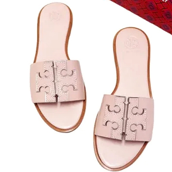 Tory Burch Shoes - Pastel Pink💗Tory Burch Slides Miller sandals vacay logo sandals spring sandals
